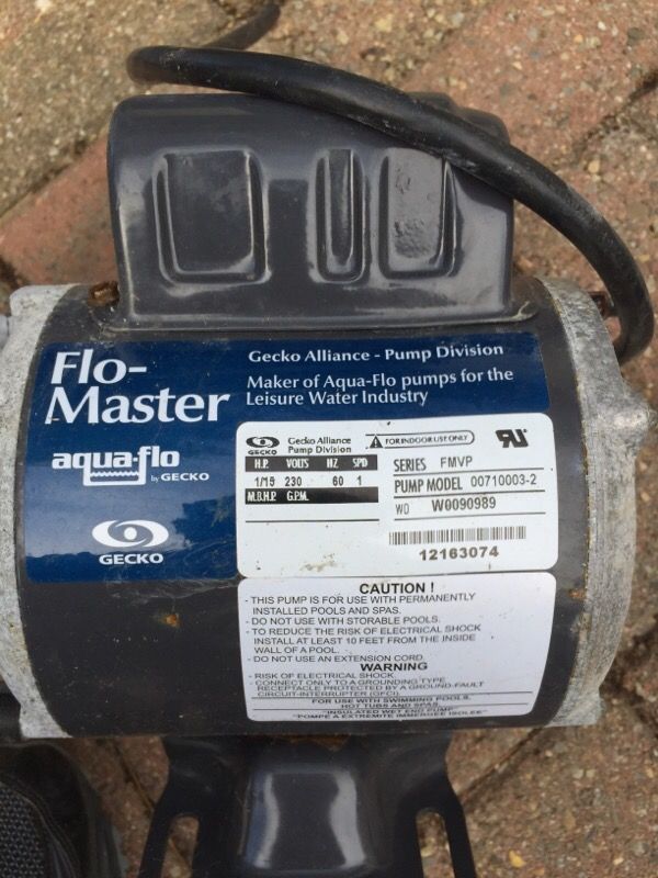 Flo-master hot tub pump