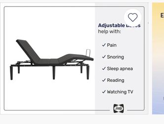 King Size Motorized Adjustable Bed Frame — Excellent Condition