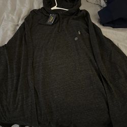 Polo Long Sleeve T Shirt Hood 3xl t