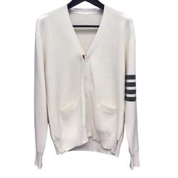 Thom Browne Classic 4 Bar 5 Button Cardigan