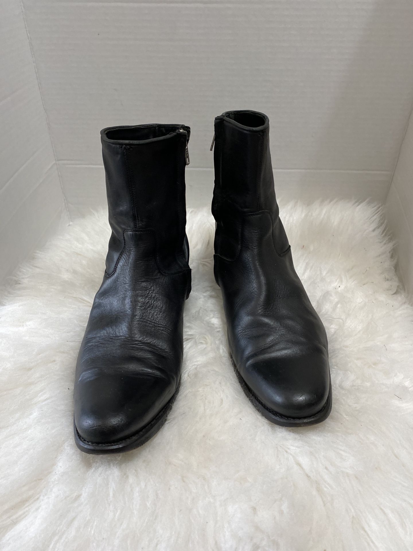 $395 | N.D.C. MADE BY HAND BLACK LEATHER SOLE CHELSEA BOOTS MEN 41.5 /8.5