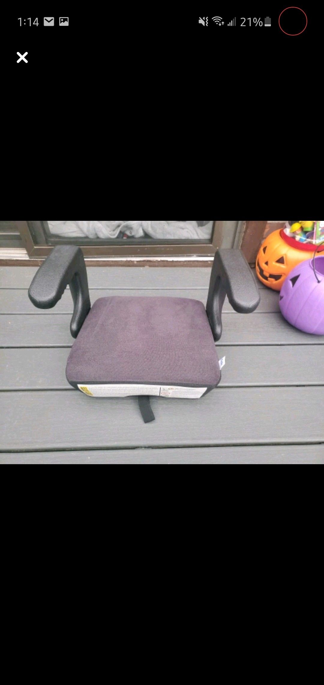 Clek booster seat.