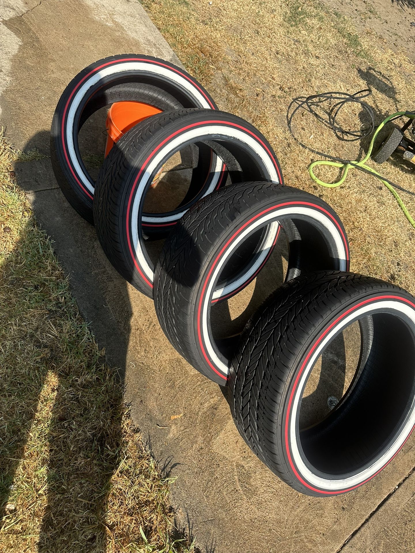 Used !!  Vogue  Tires / Ketchup And Mayonnaise/ Red And White Edition