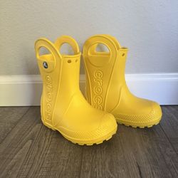 Crocs Rain Boots Toddler 8 Unisex Boy Girl