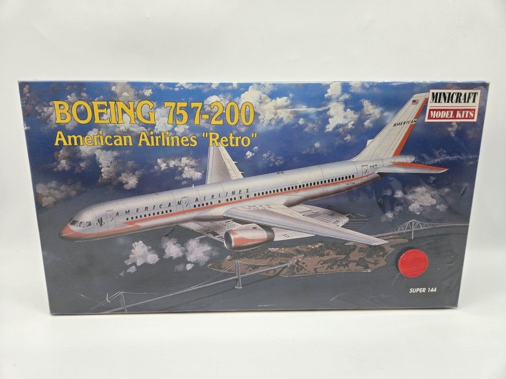 MINICRAFT American Airlines "Retro" Super 144 BOEING 757-200 #14463 NISB 1:144