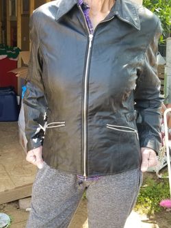 Leather jacket small