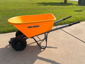 Yellow True Temper Wheel Barrel