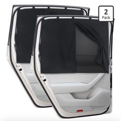 Car Window Shades, 2 PCS Magnetic Double Layer Auto Sun Shade for Side Windows