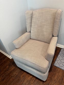 Light Heather Grey Manual Recliner Chair