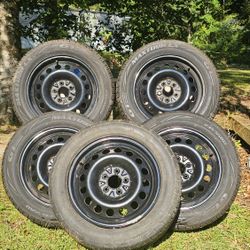 Steel Rims With 4 New Tires 235/55r17