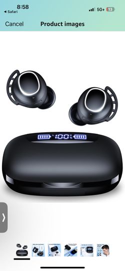 TAGRY Wireless Earbuds Bluetooth Headphones 120H Playtime IPX7 Waterproof Ear Buds Power Display Earphones With Mic And 2600mAh Charging Case For Spor
