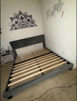 King size platform bed