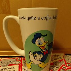 Disneys Donald Duck ceramic coffee cup 