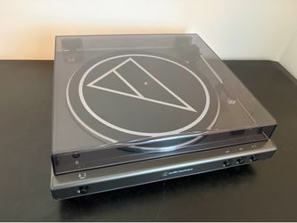Record Player with Bluetooth (AudioTechnica AT-LPGO-BT) and Vinyl Record Shelf