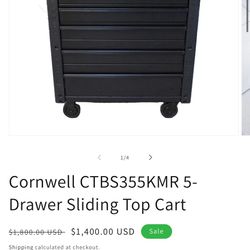 Cornwell 5 Drawer Tool Cart 
