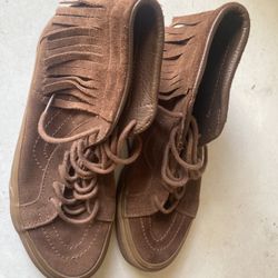 Brown Vans W/ Tassels Sz 6.5