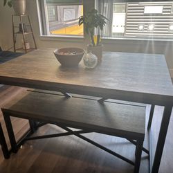 Bench Style Dining Table 