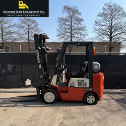 Nissan CPJ02A25PV 5,000 Lbs. 3-Stage Cushion LPG Forklift- 7,007 Hours