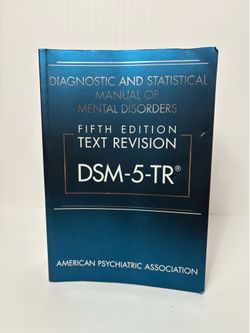 Diagnostic and Statistical Manual of Mental Disorders DSM-5-TR™