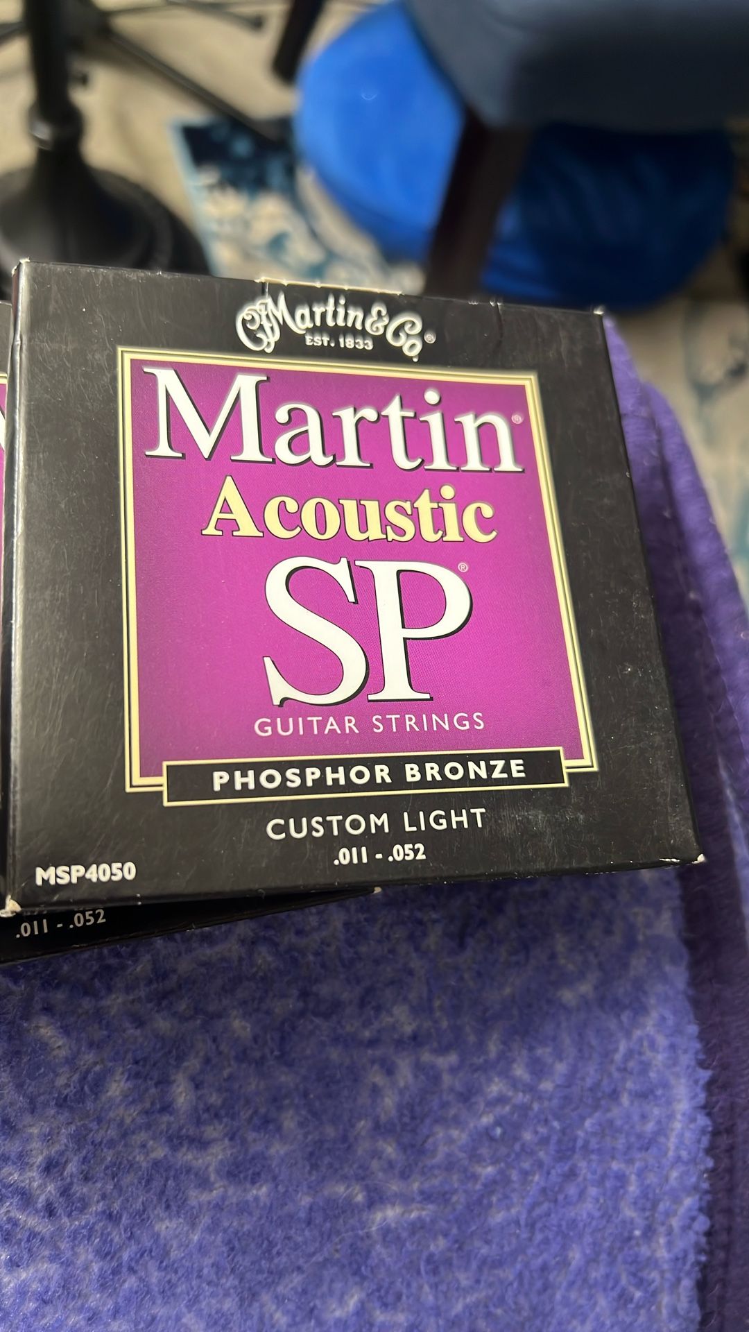 3 Set Of Martin Acoustic SP Guitar Strings