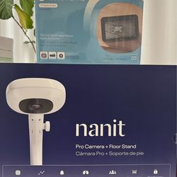 Unopened/new Nanit bundle + floor stand + display tablet