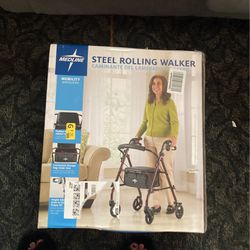 Steel Rolling Walker Brand New 