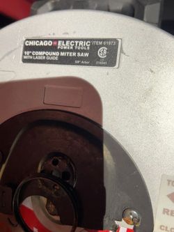 Chicago Electric 10” Compound Miter Saw