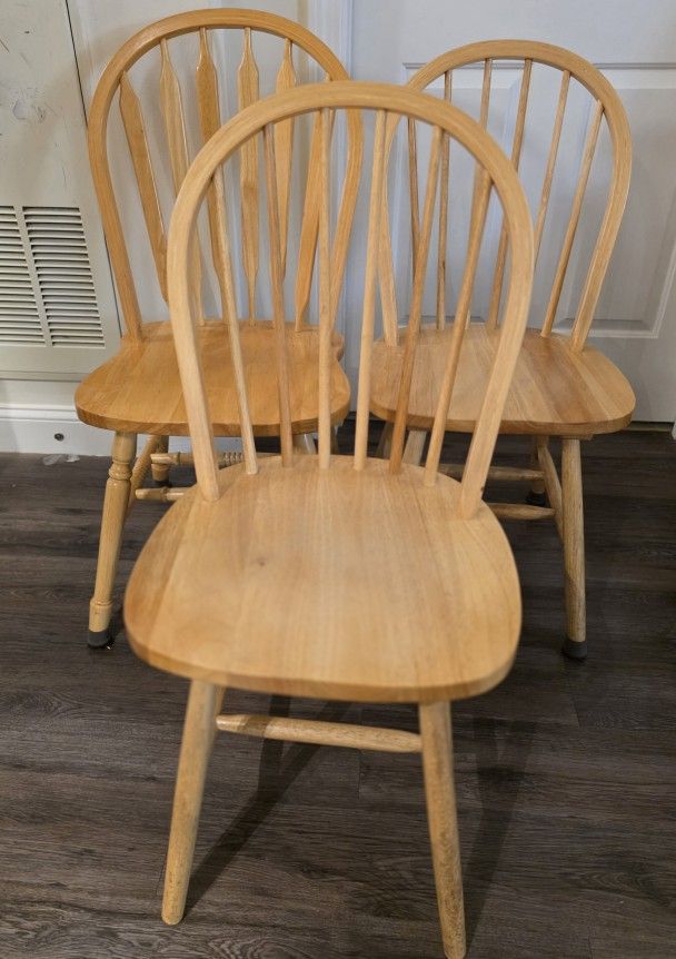 2 Wooden Dining Chairs