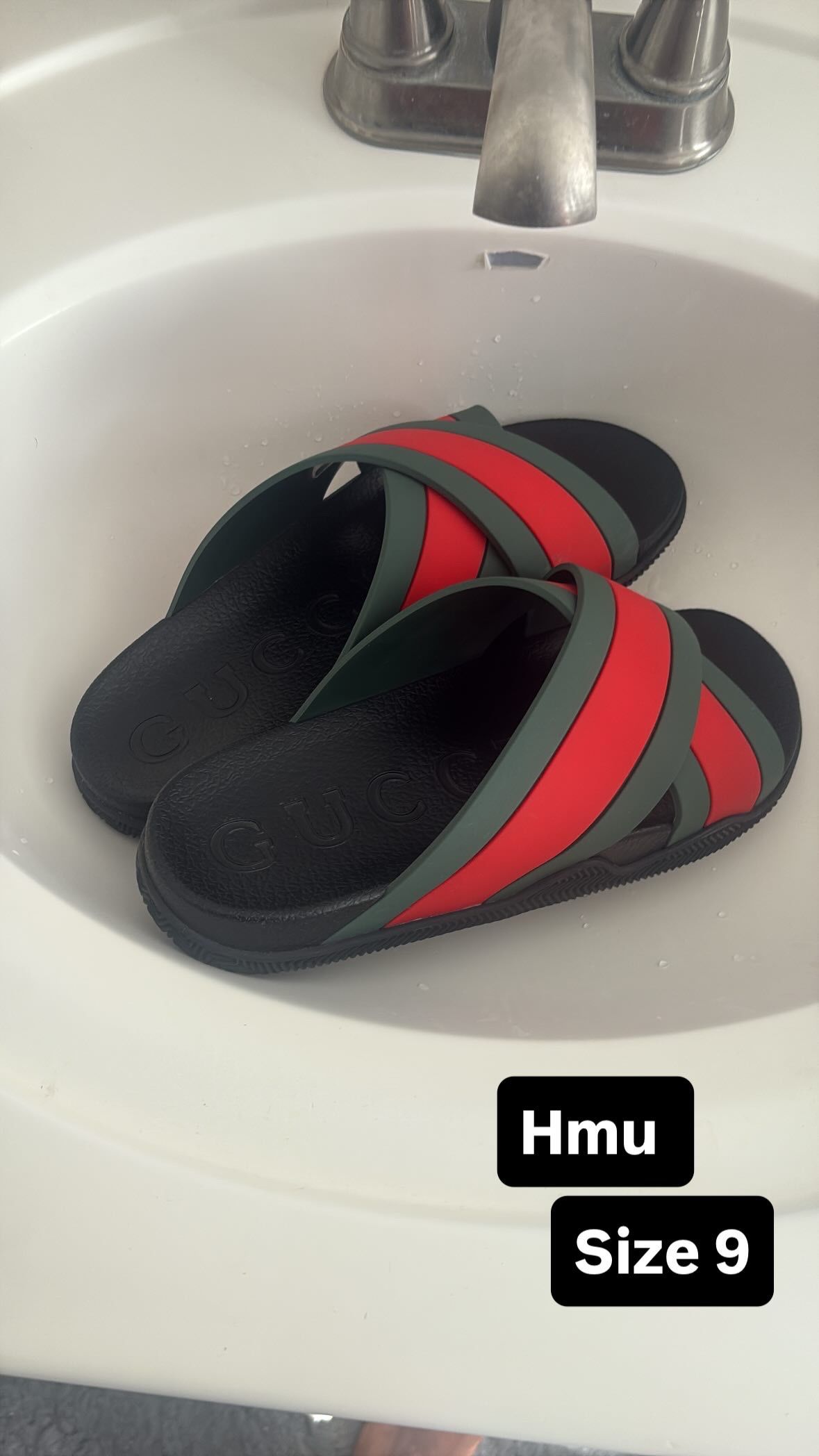 Gucci Cross Slides 