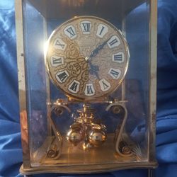 Keninger & Obergfell Brass Clock 