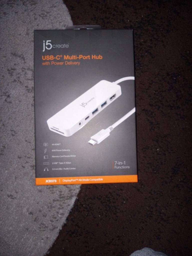 J5 Create USB-C MUILTI-PORT Hub (Jcd373)