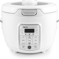 AROMA® Professional Digital Rice Cooker, 10 cups (uncooked), 20 cups (cooked), slow cooker, multi-cooker, steamer, oatmeal maker, automatic keep-warm 