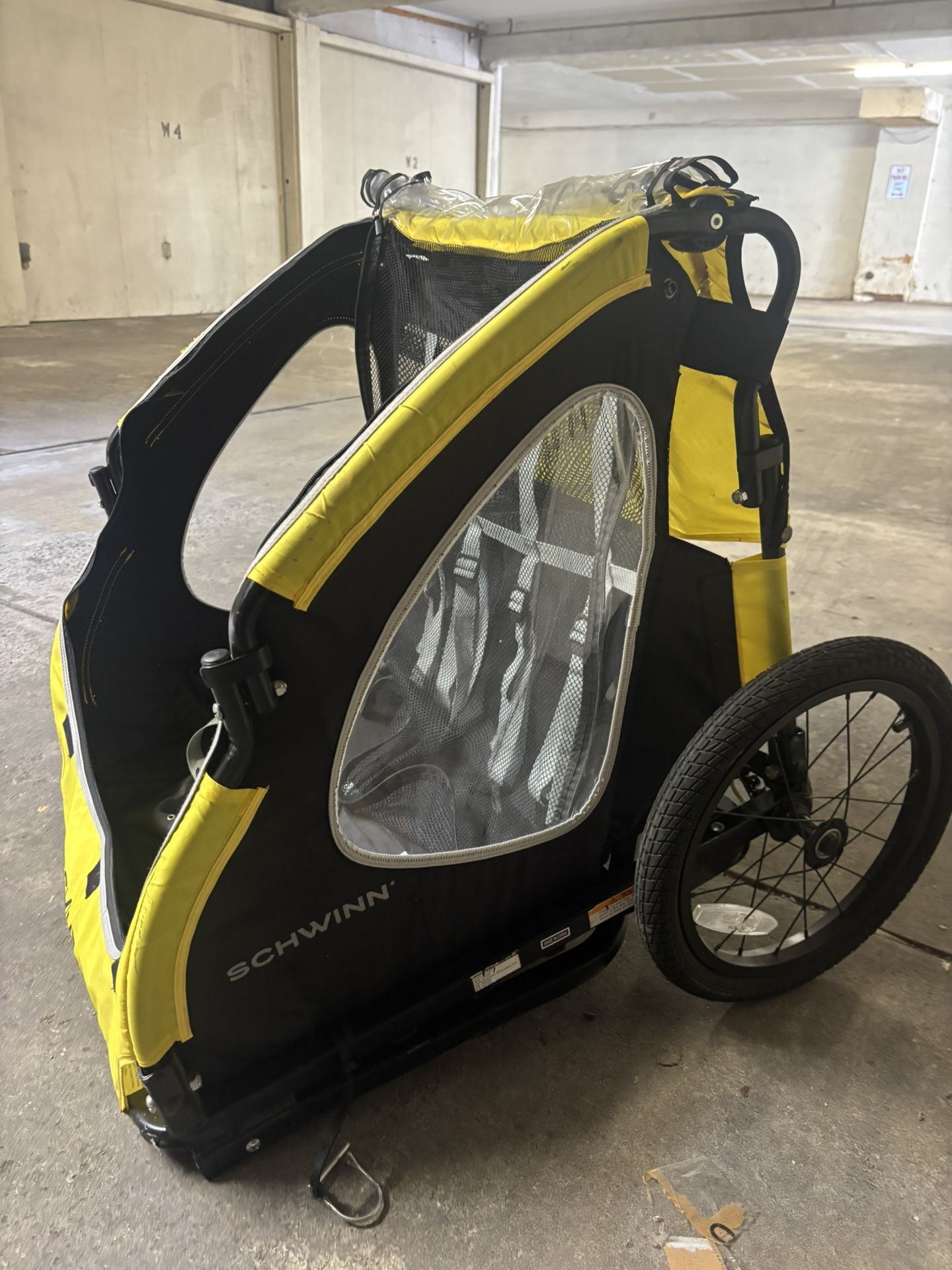 Schwinn Toddlers Kids Bike Trailer Prescott Yellow/Black