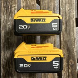 Dewalt Battery 5ah 60$ Each