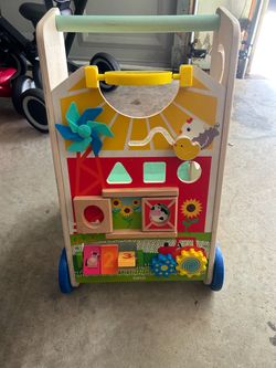 Battat Wooden Farm Activity Baby Walker