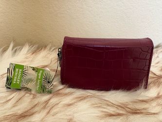Badgley Mischka Burgundy Crossbody Bag