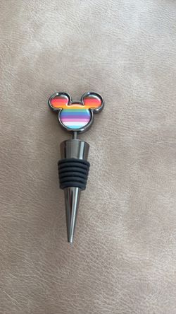 Mickey Mouse Rainbow Wine Bottle Stopper
