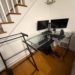 Glass desk 