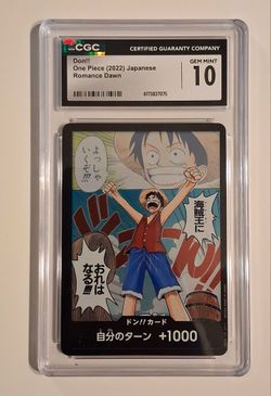 2022 One Piece Romance Dawn DON!! Card CGC 10 GEM MINT Japanese