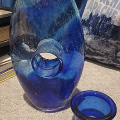 Glass Vase And Candle Holder
