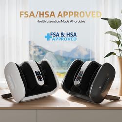 SUMELL Foot Massager w/ Heat & Ice Shiatsu Compression Deep Kneading Pain Relief Plantar Fasciitis Neuropathy Circulation