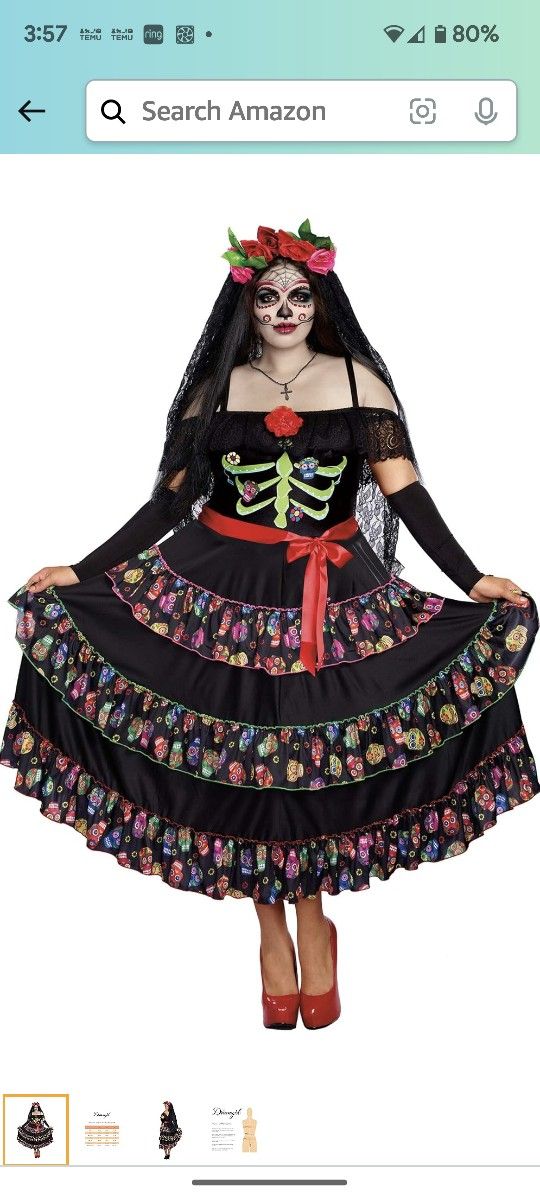 Day Of The Dead Holloween Costume