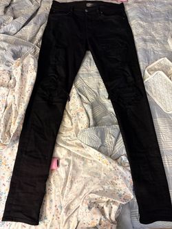 Black amiri jeans size 33