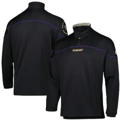 Washington Huskies Adidas Sweater Mens Medium Black 1/4 Snap Pullover Fleece Long Sleeve