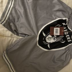 raiders mitchell n ness shorts