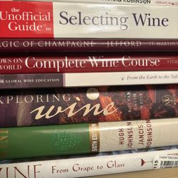 Wine Books Set Of 8