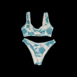 New 2-piece Tie-dyed Bikini Swimsuit Set 