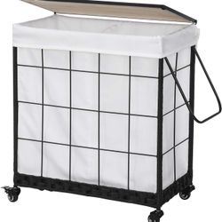 Brand New Durable Laundry Hamper with Removable Liner Bag