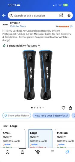 NEW FIT KING Cordless Compression Recovery Boots