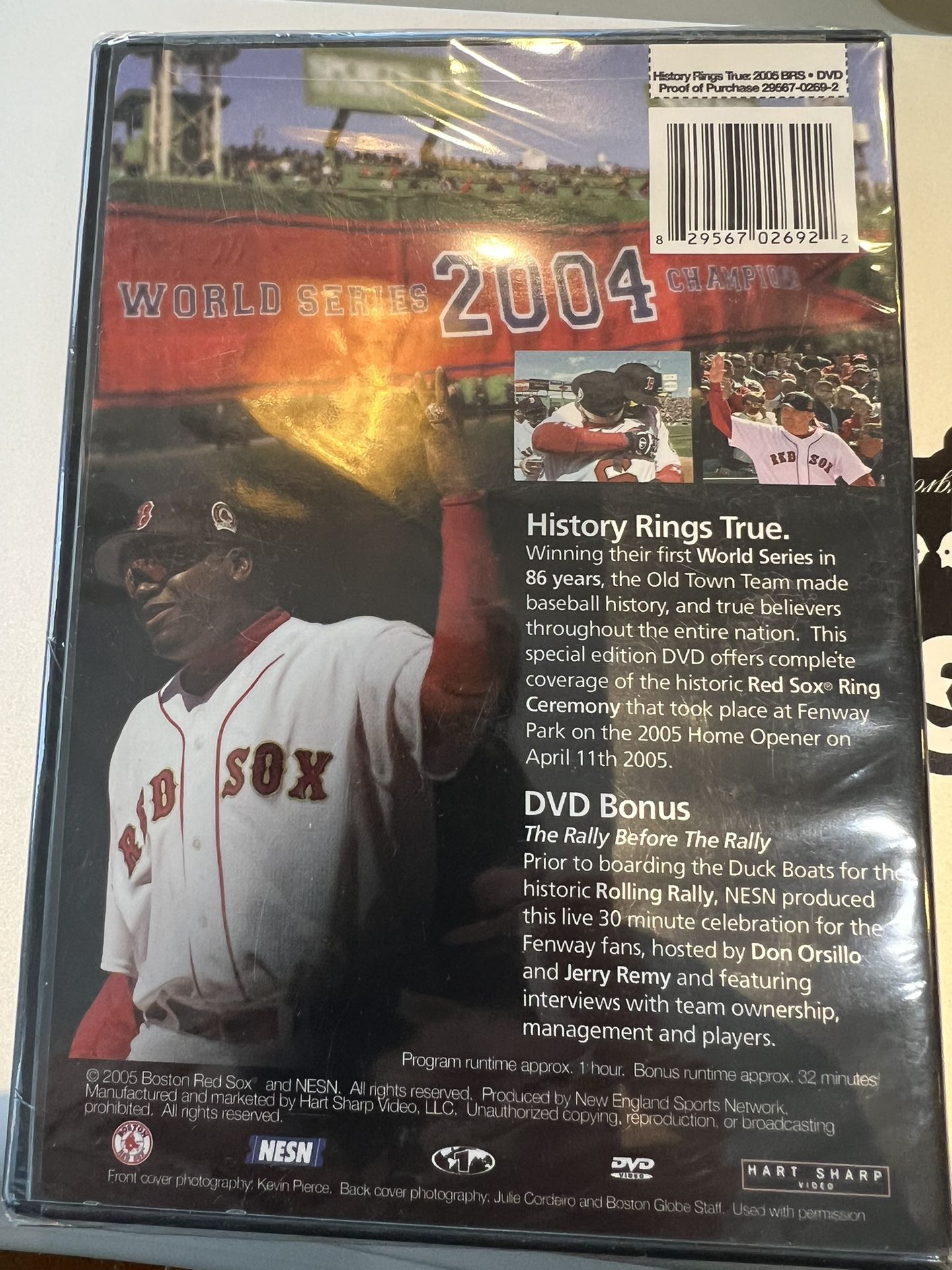 Red Sox History Rings True DVD 2004